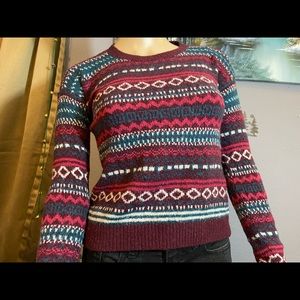 Abercrombie & Fitch sweater maroon long sleeve